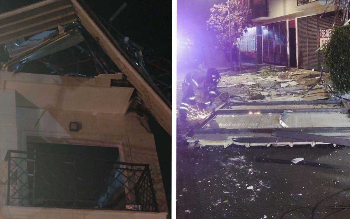 Explosión de gas en edificio de la colonia Narvarte deja al menos cuatro lesionados