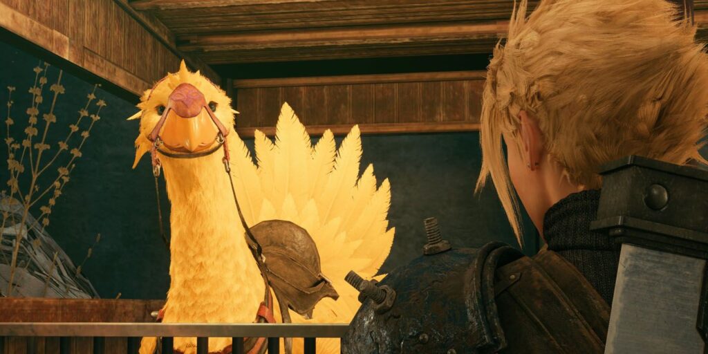 FF7 Remake comparte el arte conceptual del Wall Market "Chocobo Bean Popcorn"