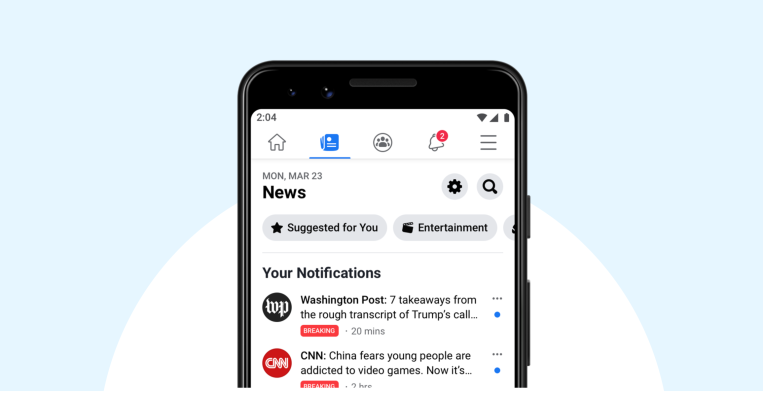 Facebook News se lanza a todos en EE. UU. con la adición de noticias y videos locales