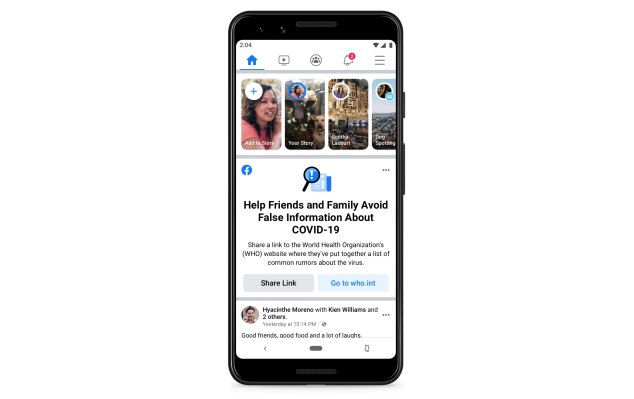 Facebook comenzará a alertar a los usuarios que hayan interactuado con ‘información errónea dañina’ sobre COVID-19