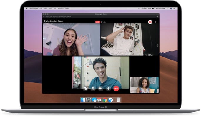 Facebook eleva su juego de Zoom, deja que Messenger Rooms transmita vía Live