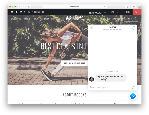 Facebook presenta un complemento de Messenger para sitios web comerciales