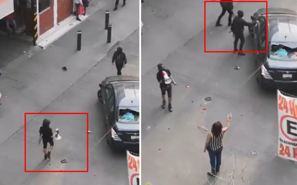 Fiscalía indaga ataque de encapuchadas en calles del centro de la CDMX