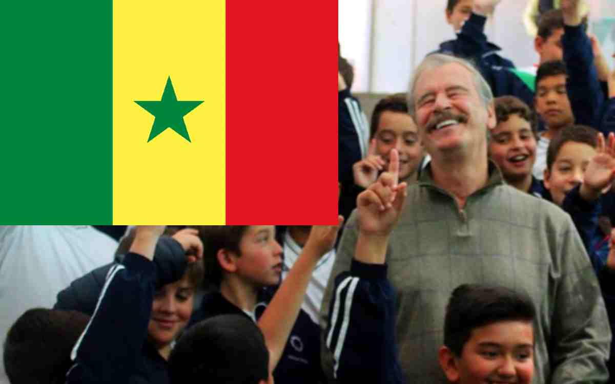 Fox celebra rechazo de la reforma eléctrica de AMLO... con la bandera de Senegal