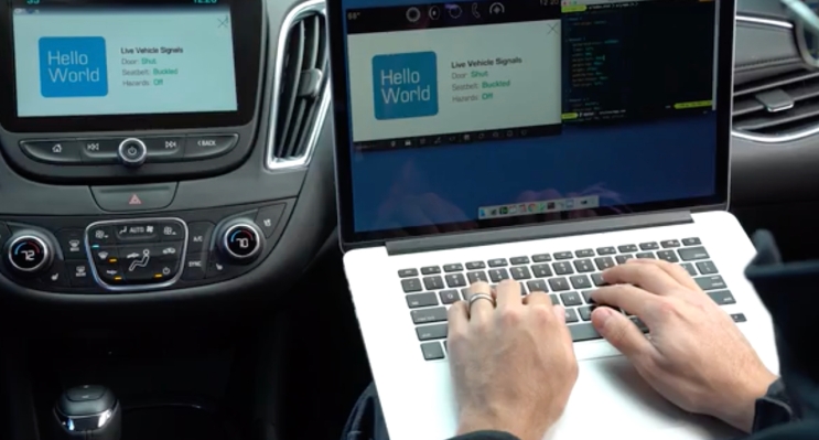 GM ahora permite a los desarrolladores probar sus aplicaciones en el automóvil ejecutándose en automóviles reales