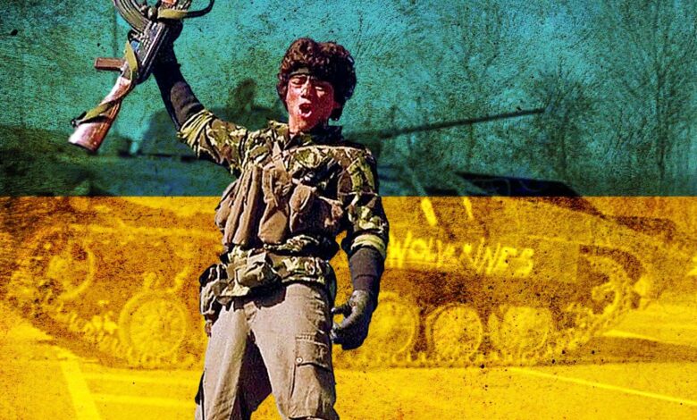 Graffiti de Wolverines de Red Dawn aparece en Ucrania en tanques rusos