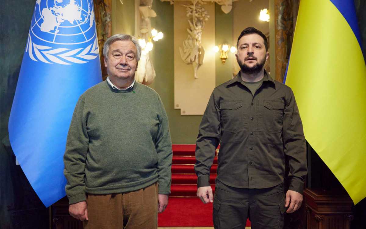 Guterres reconoce ante Zelenski fallos diplomáticos para frenar la guerra