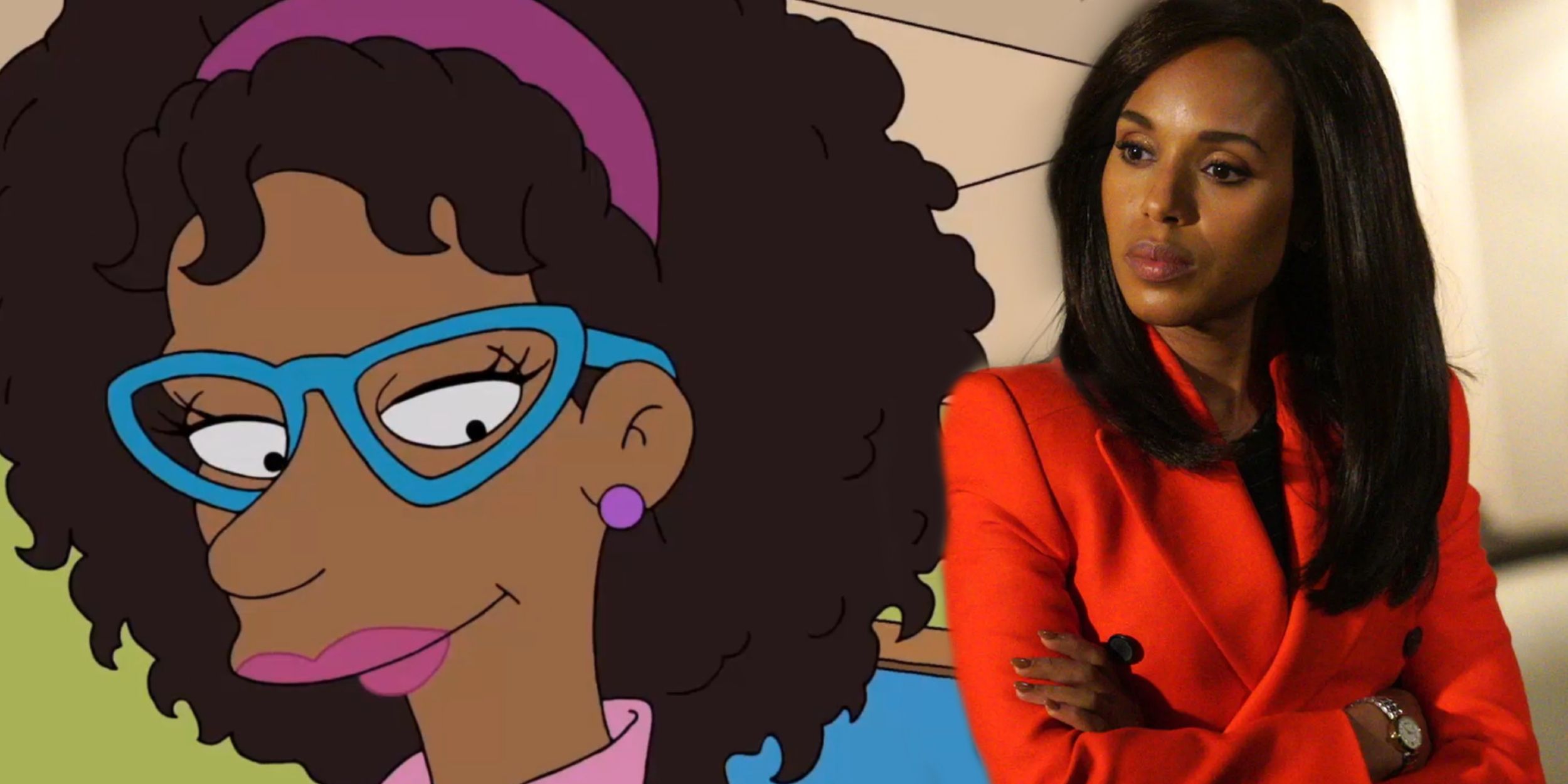 Imagen de la temporada 33 de Los Simpson: Kerry Washington se convierte en el maestro de Bart