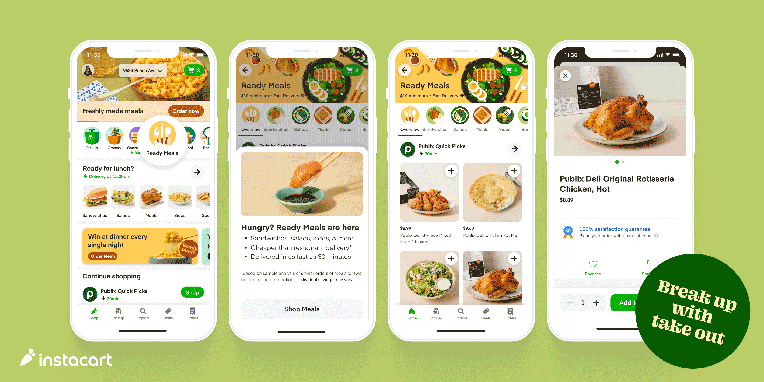 Instacart duplica su oferta de comidas preparadas con un nuevo centro y una entrega más rápida