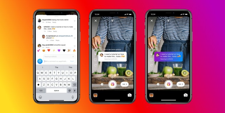 Instagram ahora permite a los usuarios responder a los comentarios con Reels