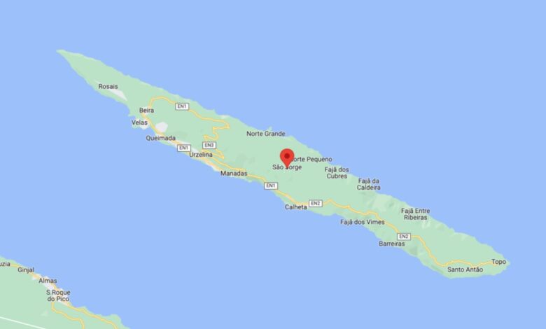 Inusual actividad sísmica en la isla Sao Jorge; van más de 27 mil pequeños temblores