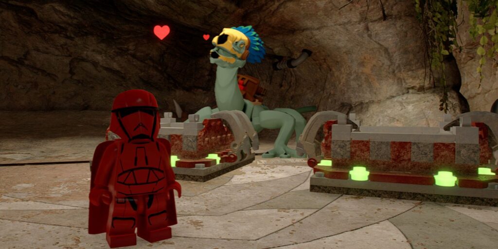 LEGO Star Wars: The Skywalker Saga - Cómo alimentar a los Varactyls en Pau City