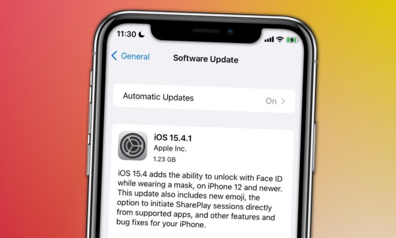 La actualización de iOS 15.4.1 soluciona el problema de descarga de batería del iPhone