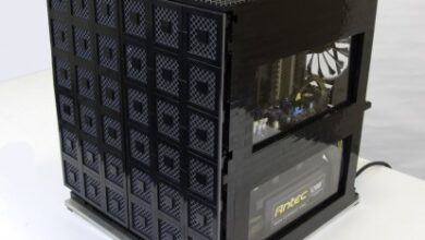 La computadora con carcasa de Lego funciona de manera eficiente por una buena causa