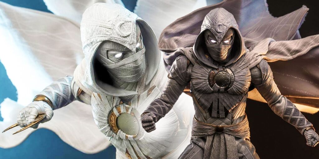 La figura de Moon Knight Hot Toys revela una mirada detallada al vestuario y las armas