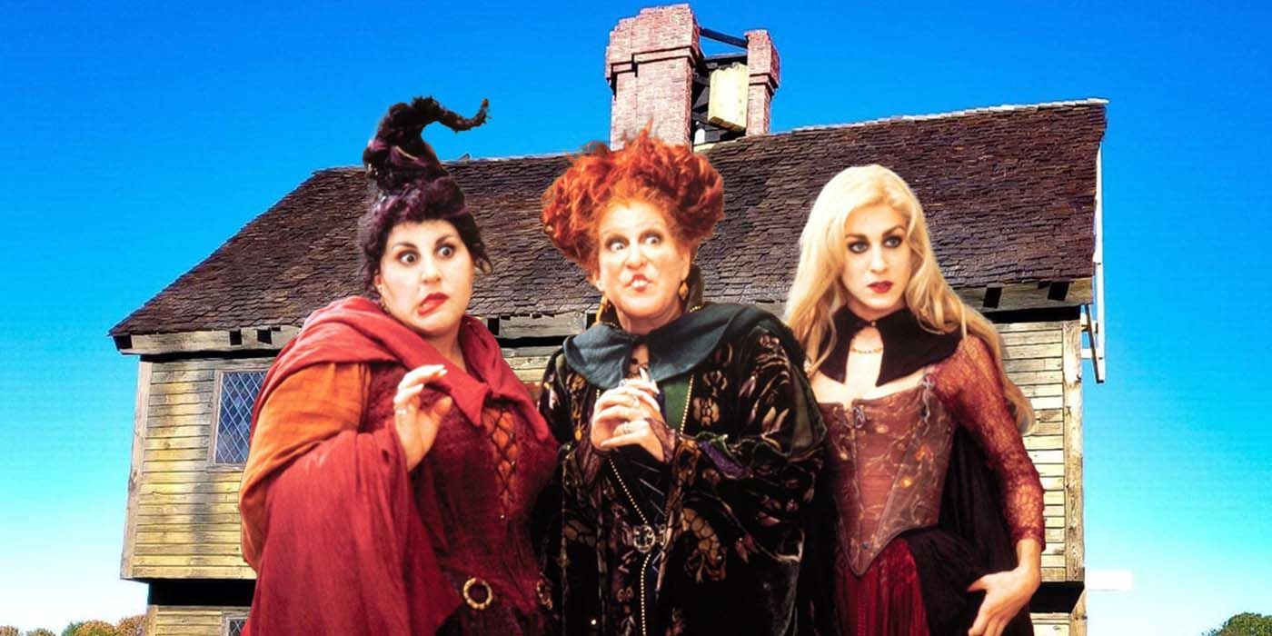 La imagen de Hocus Pocus 2 muestra el hogar de la infancia de las hermanas Sanderson