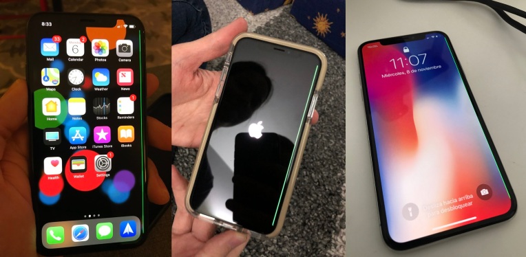 La misteriosa 'línea verde de la muerte' aparece en algunas pantallas de iPhone X