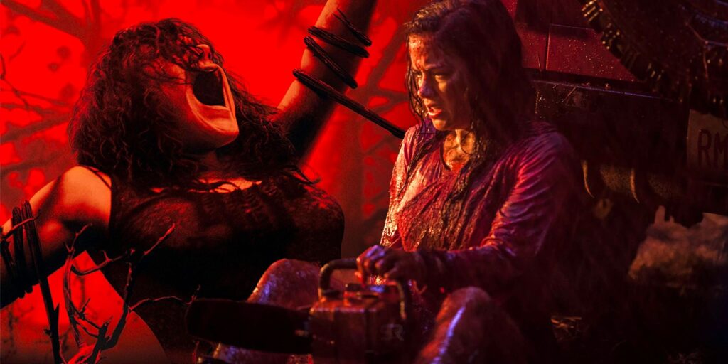 La página del guión final alternativo del reinicio de Evil Dead involucra la explosión de Mia