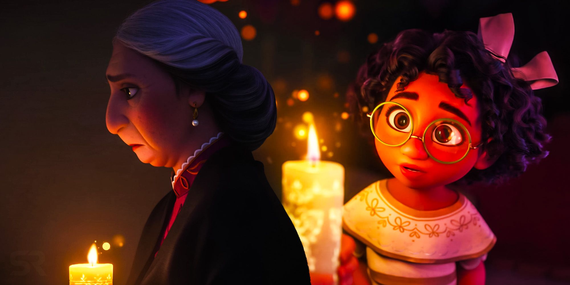 La teoría del encanto explica que la falta de don de Mirabel se debe a los errores de la abuela