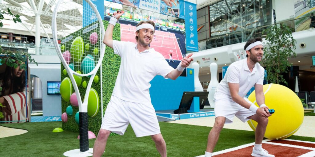 Las estrellas de Harry Potter se reúnen para el lanzamiento de Switch Sports con un equipo improbable