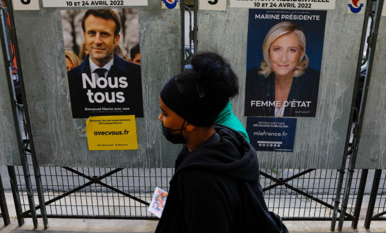 Le Pen acorta distancias con Macron en el tramo final de la campaña presidencial en Francia