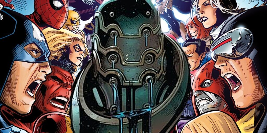 Los Vengadores y los X-Men se enfrentan a un Celestial en un impresionante arte del Día del Juicio Final