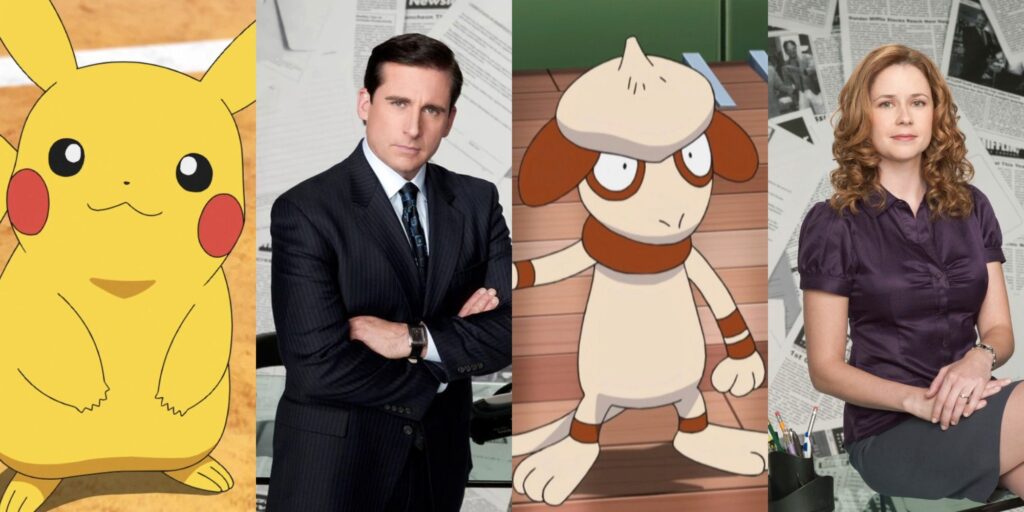 Los personajes de Office y sus contrapartes Pokémon