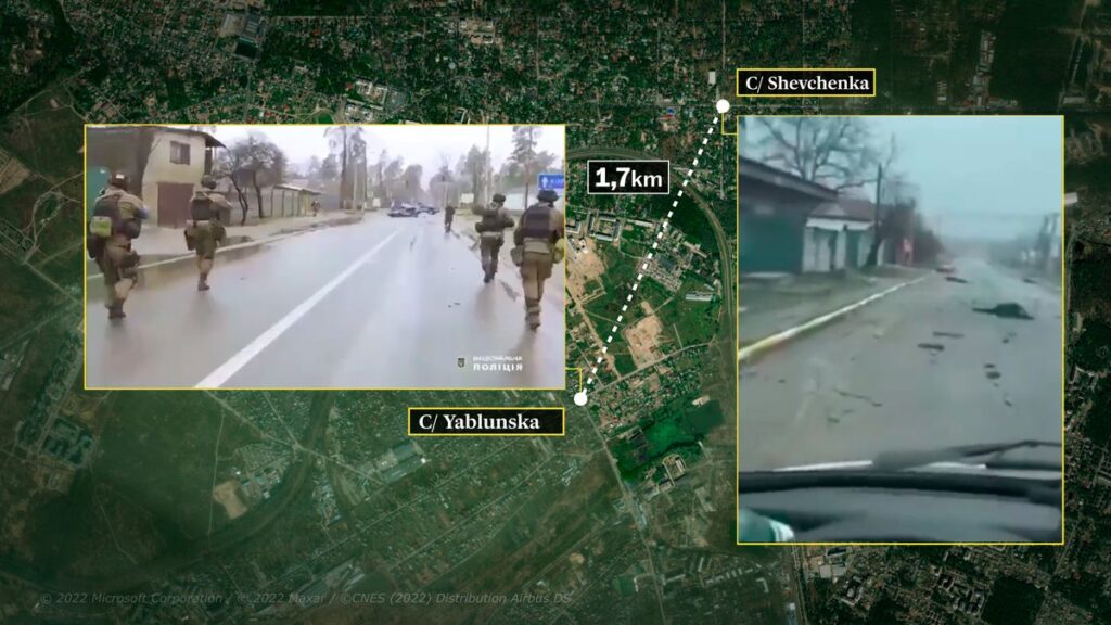 Los vídeos que demuestran que Rusia miente sobre la matanza de Bucha