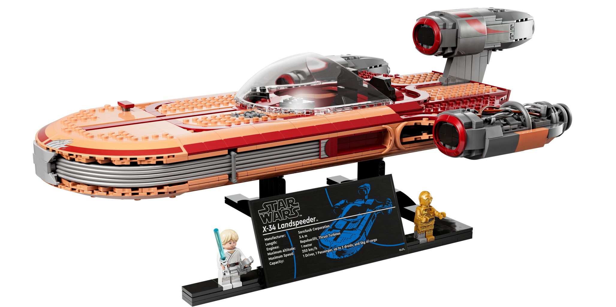 Luke’s Landspeeder es el nuevo juego gigante de Star Wars de LEGO