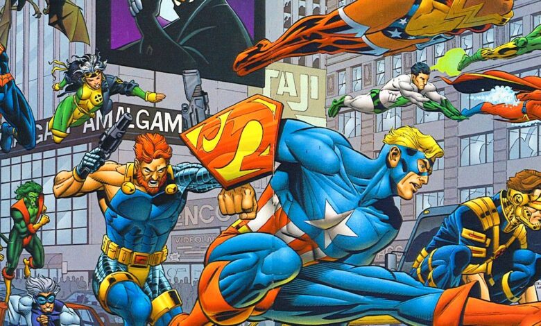 Marvel/DC Art finalmente les da a los fanáticos los héroes de Amalgama que siempre merecieron