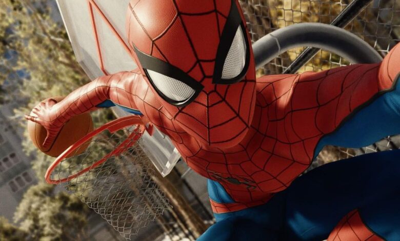 Marvel's Spider-Man realiza una impresionante toma de baloncesto en modo foto