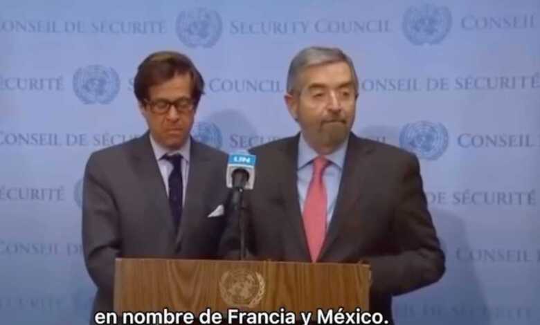 México y Francia piden reforzar ayuda humanitaria y abogan por alto al fuego en Ucrania