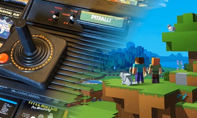 Minecraft Atari Cover Fan Art parece una aventura de Elige tu propia aventura