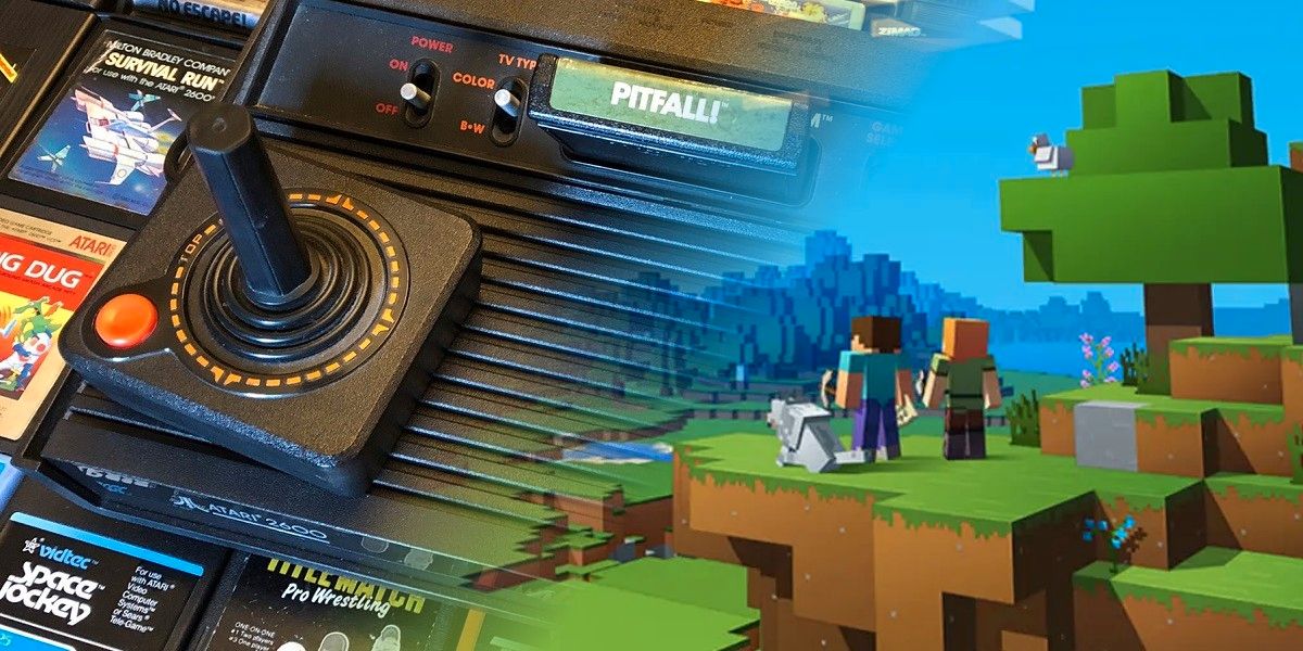 Minecraft Atari Cover Fan Art parece una aventura de Elige tu propia aventura