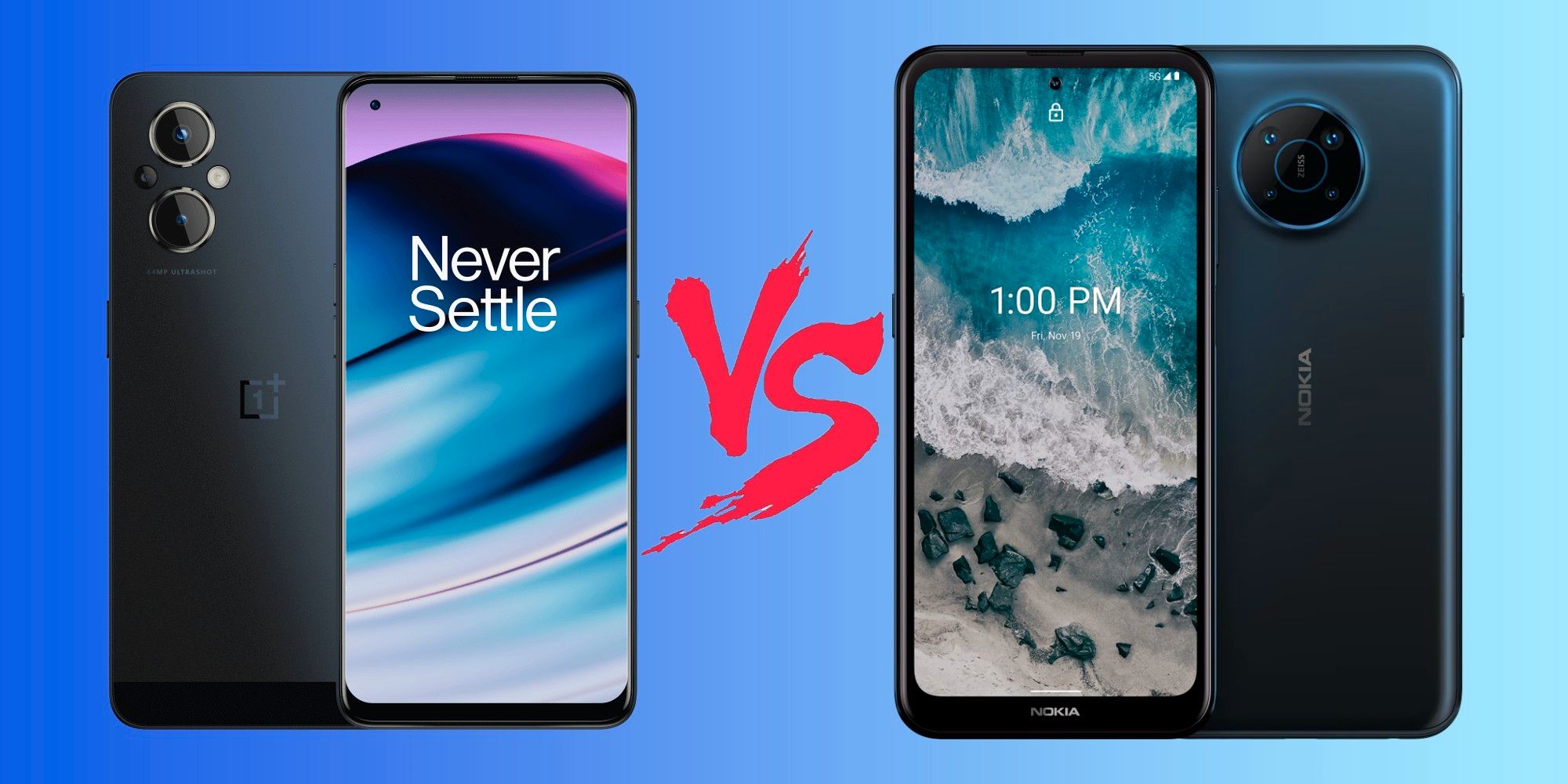 OnePlus Nord N20 5G vs.  Nokia X100: ¿El mejor teléfono 5G por menos de $300?