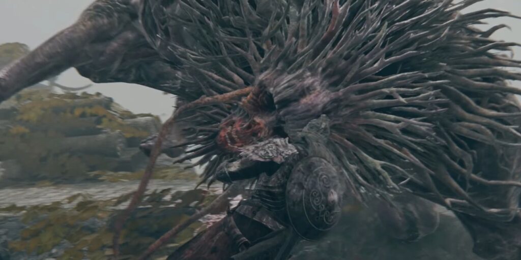 Por qué los gigantes de Elden Ring tienen agujeros en el estómago