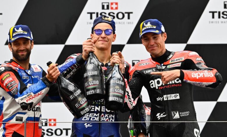 Quartararo, tras su primera victoria del año: "Me he empujado a mi mismo al limite"