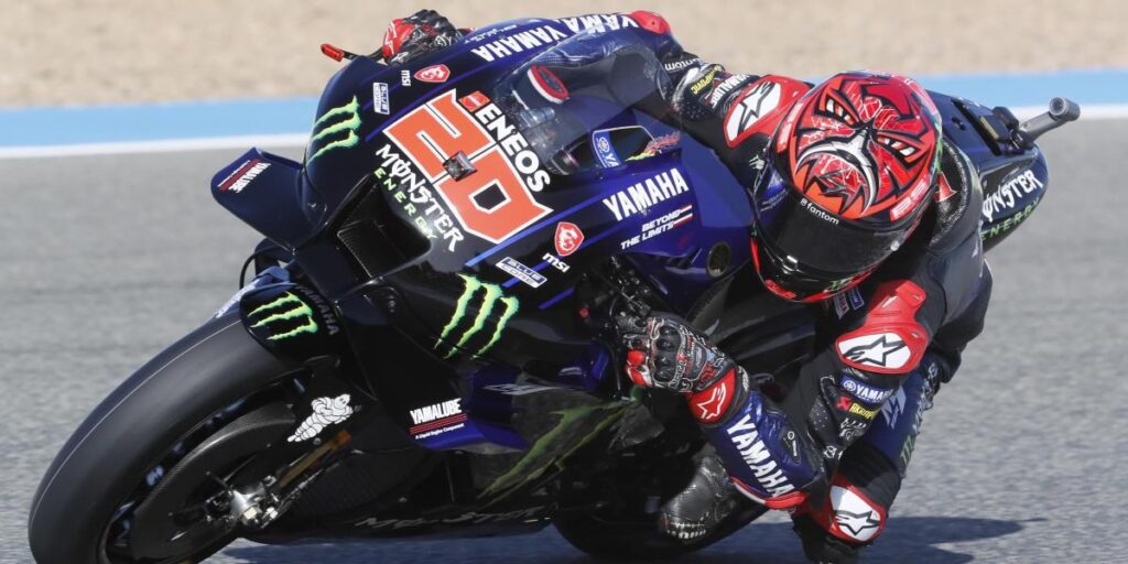 Quartararo ya manda los primeros avisos en Jerez