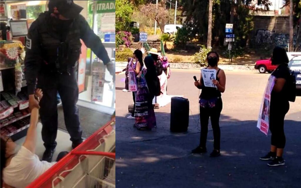 Reclamaban violencia vicaria y fueron sometidas por la policía de Cuernavaca; acusan uso excesivo de la fuerza