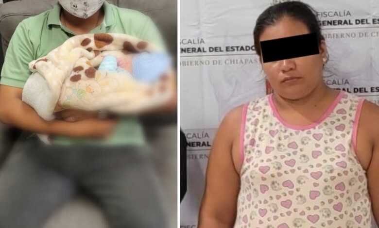 Recuperan a bebé robado en Chiapas y capturan a presunta plagiaria