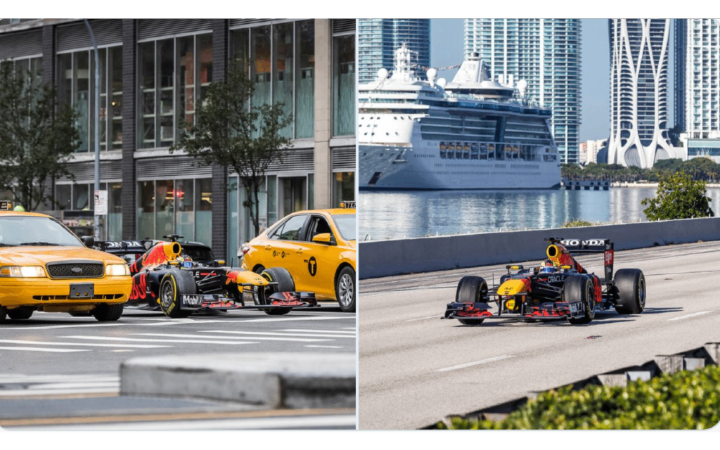 Se "confunde" Sergio Pérez y hace un viaje relámpago de Nueva York a Miami | Video