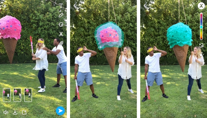 Snapchat agrega grabación multi-Snap y un pincel de tinte que cambia de color