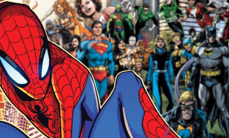 Spider-Man llama a DC Comics en una mordaza de fondo que la mayoría de los fanáticos se perdieron