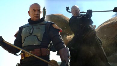 Temuera Morrison presentó el Gaffi Stick hecho por fans de Boba Fett