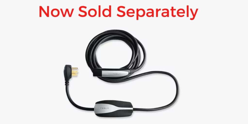 Tesla tomando nota de Apple, el conector móvil se vende por separado