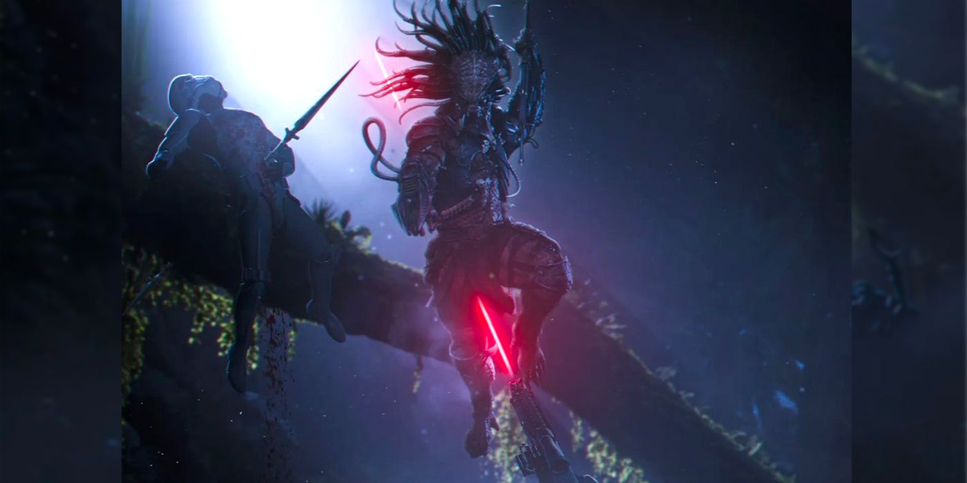 The Predator Slaughters Stormtroopers en Brutal Star Wars Crossover Art