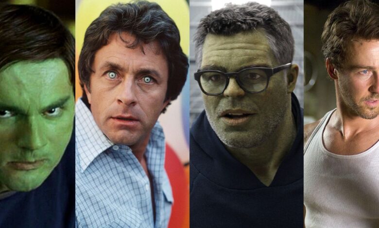 Todos los actores que han interpretado a Hulk de Marvel en acción real