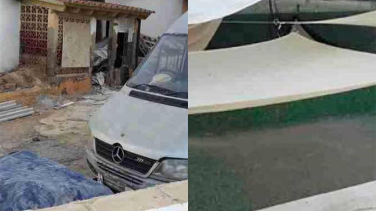 Un hombre quería convertir su piscina en habitaciones para alquilar