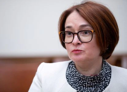 Elvira Nabiullina, gobernadora del Banco Central de la Federación Rusa, en una foto de archivo de 2019.