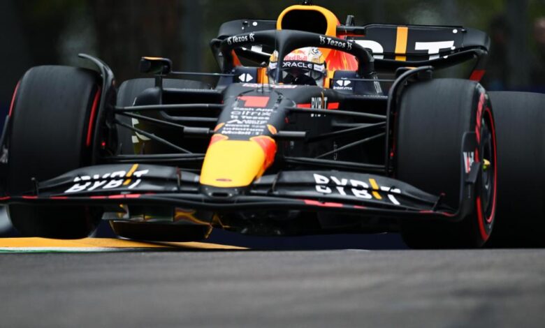 Verstappen, pole en la locura de Imola